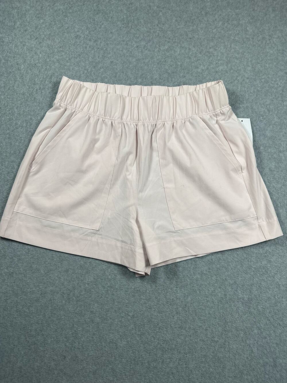 Beyond Yoga Utility Short Size Small Pink Pleated Elastic Waistband NWT